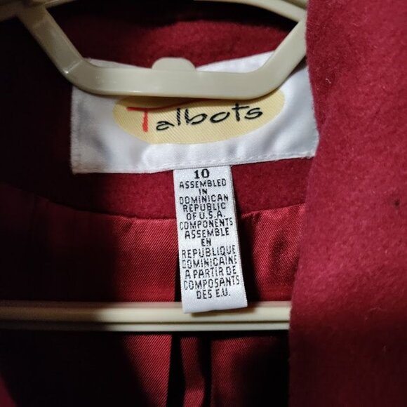 Talbots VTG Gloverall English Country Side Wool Duffle Coat Barbiecore Womens 10 - Picture 3 of 15